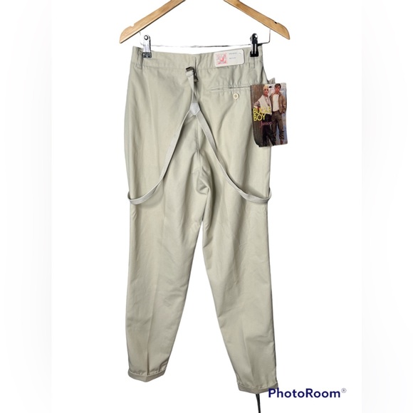 VTG NWT Bugle Boy Suspender Cargo Pants - Picture 3 of 7